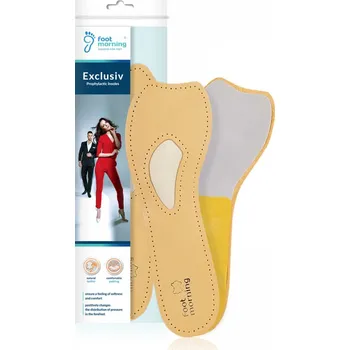 Kožené ortopedické vložky do dámské obuvi Foot Morning Exclusiv, velikost 38
