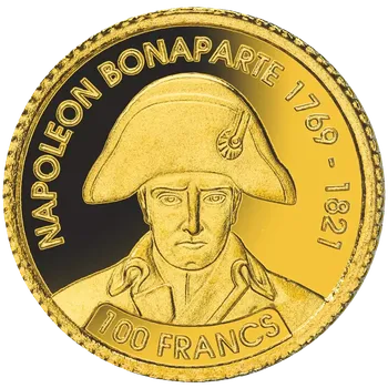 Napoleon Bonaparte, zlatá mince, Proof