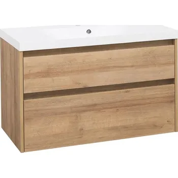 Koupelnový nábytek Skříňka s umyvadlem EBS Duomo 1&nbsp;010×630×458&nbsp;mm dub riviera DUOMO101D