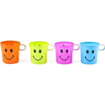 PROHOME - Hrnek 300ml sada 4ks Úsměv plastový