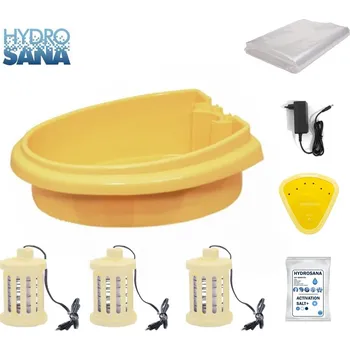 koupací vanička Detoxikační vanička HydroSana - elektrolytický vodní koupel, žlutá