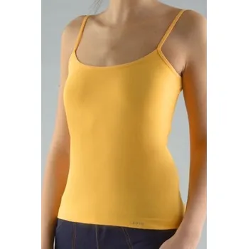 Tílko Gina 08004P - bezešvé Světle oranžová S/M