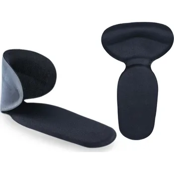 Patička s vložkou na ochranu chodidla do obuvi, 2 v 1, černá, 1 pár (2ks)