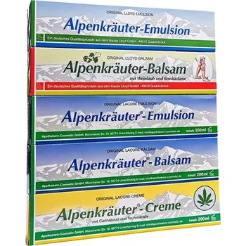 Pleťový krém Alpské masti - 2 x emulze, 2 x balzám, 1 x krém, 5 x 200ml