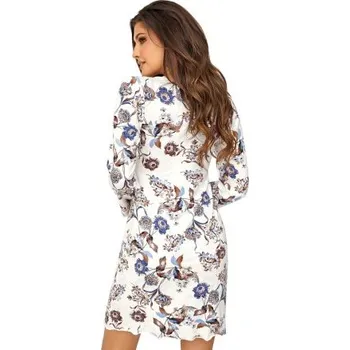 Dámské noční prádlo Noční košilka Donna Naomi - dlouhý rukáv Krémová M(38)