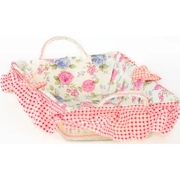 PROHOME - Košík pletený obdelník s volánem