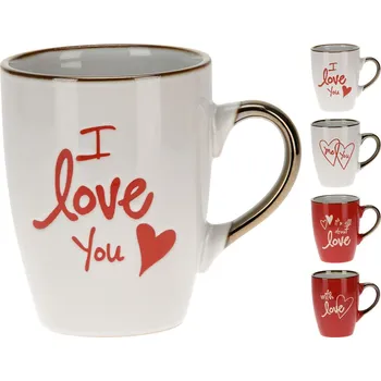 PROHOME - Hrnek 300ml Love různé barvy a motivy