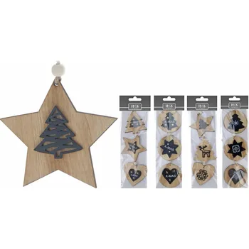 Vánoční dekorace Dekorace závěsná 3dílná různé druhy