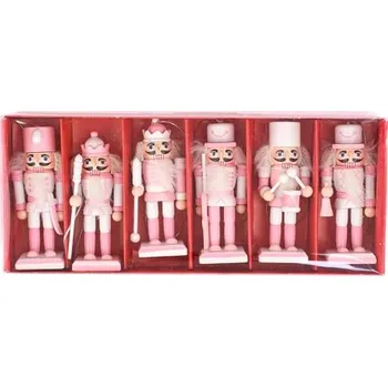 Vánoční dekorace PROHOME - Louskáček dřevo sada 6ks