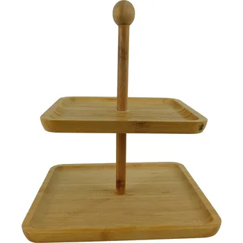 PROHOME - Etažérka 2poschoďová bambus