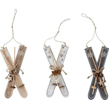 Vánoční dekorace PROHOME - Dekorace lyže 20cm různé barvy