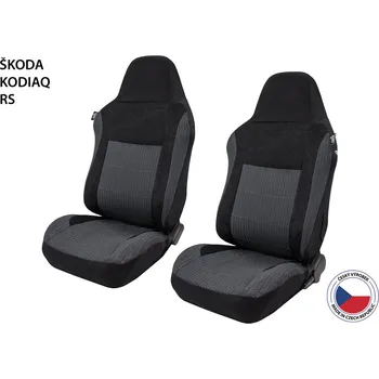Potah sedadla Cappa Autopotahy Perfetto AL Škoda Kodiaq RS černá 2 ks