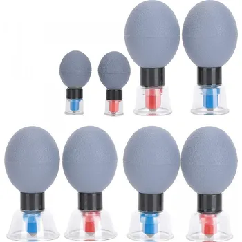 Baňkování Vakuové akupresurní baňky s magnety na baňkování, 8 ks