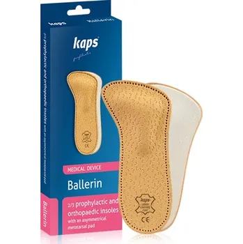 Vložka do bot Ortopedické dámské 2/3 kožené vložky do bot Ballerin 42