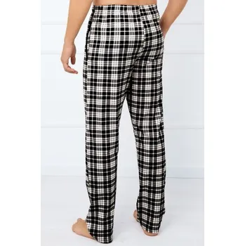 Pánské pyžamo Pánské dlouhé pyžamové kalhoty Italian Fashion Klark - bavlna Černá XL