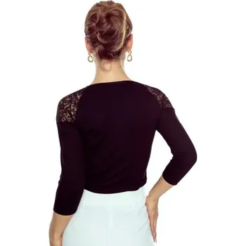 Dámská halenka Halenka Eldar Liliana - 3/4 rukáv Černá 3XL