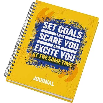 Zápisník Deník formátu A5 s pevným obalem Desk-Mate®, černá