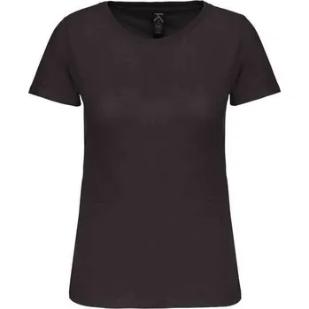 Dámské tričko Kariban Ladies' Bio150ic Crew Neck T-shirt, šedá (Charcoal)