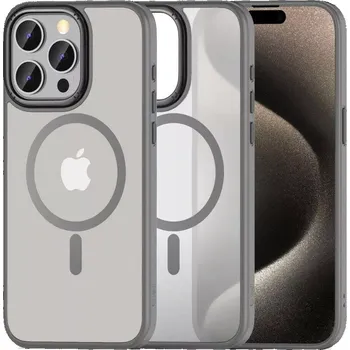 Pouzdro na mobilní telefon Kryt Apple iPhone 16 Pro Tech-Protect Magmat MagSafe titan