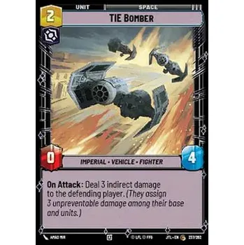 Sběratelská karetní hra TIE Bomber 237/202 - Jump to Lightspeed Typ karty: Standard