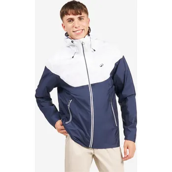DECATHLON Pánská nepromokavá bunda na plavbu Sailing 100 L BÍLÁ|MODRÁ