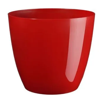 Květináč PLASTKON - Dekorační květináč 15cm ELLA červený