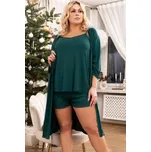 Dámský župan Italian Fashion Song - tříčtvrteční rukávy Zelená M