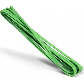 Tkaničky do bot Voskované šňůrky do bot, kulaté světle zelené, 75cm