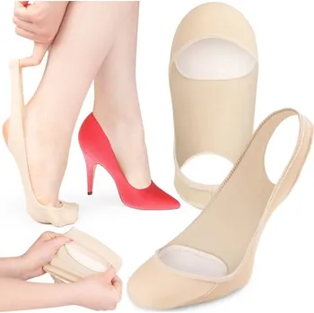 Dámské sandále Gelové pásky pro pohodlné nošení bot na vysokém podpatku, béžové