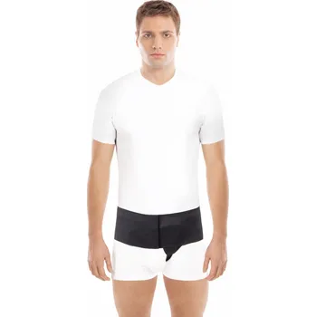 Chov hospodářského zvířete Jednostranný pás na slabinovou kýlu "AXILMAX" O-1408, levý, černý