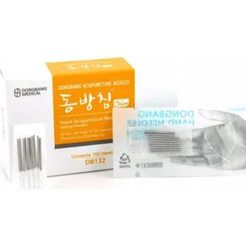 Nástroj na niť a příze Ručné akupunkturní jehly DONGBANG – 0,18 x 8 mm, 100 ks