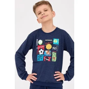 Chlapecké pyžamo Chlapecké pyžamo Cornette Winner - bavlna Tmavě modrá 98-104