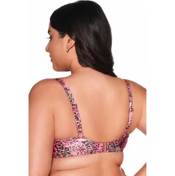 Dámské plavky Nevyztužený horní díl plavek Ava Lingerie SK-217 Růžová 80F