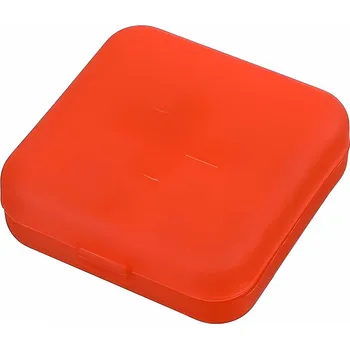 Dávkovač léků Dávkovač na léky 4 komorový, červený