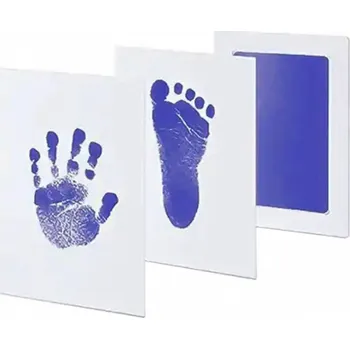 Sada otisků rukou a nohou 8 x 12,5 cm, modrá