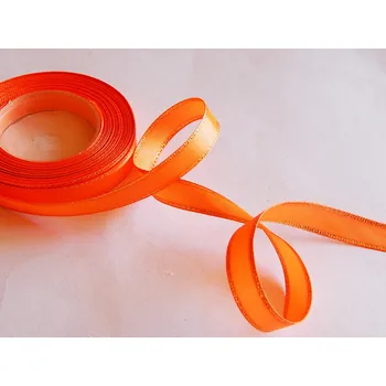 Stuha Stuha saténová s lurexem, WSO3027, šíře 25 mm/ návin 22 m