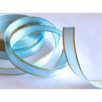 Stuha Stuha saténová s lurexem, WSO3099, šíře 25 mm/ návin 22 m