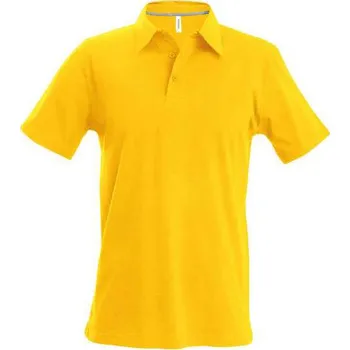 Kariban Men's Short-sleeved Polo Shirt, žlutá (Daisy)