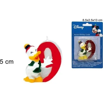 Svíčka PROHOME - Svíčka číslice 9 Disney