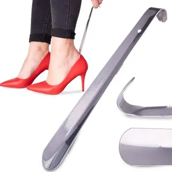 Botník Kovový obuvák na boty - 26 cm, stříbrná