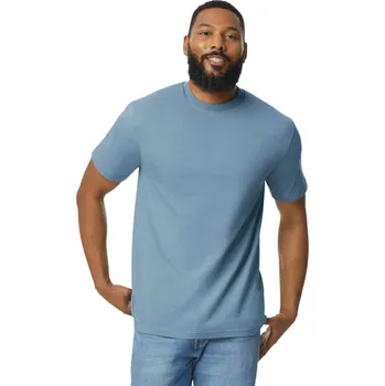 Chlapecké tričko Gildan Softstyle® Midweight Adult T-shirt, modrá (Stone Blue)