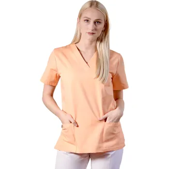 Dámská halenka Lékařská halena INFINITE MedStyle meruňková - dámská Velikost: S - s kapsou