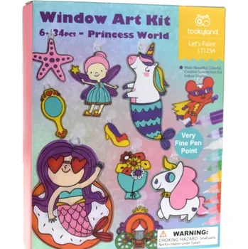 omalovánky Tookyland - Malování na okna - svět princezny