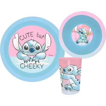 Talíř 3 - DÍLNÁ PLASTOVÁ SOUPRAVA LILO A STITCH Eur 843550 Velikost: uni