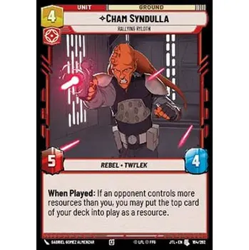 Sběratelská karetní hra Cham Syndulla, Rallying Ryloth 164/202 - Jump to Lightspeed Typ karty: Standard