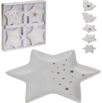PROHOME - Miska porcelán STAR 4ks