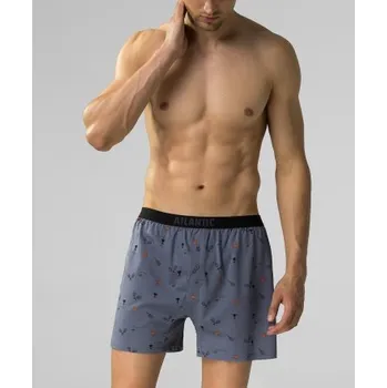 2 PACK trenýrky Atlantic 2MBX-052 - tenis Černo-modrá XL