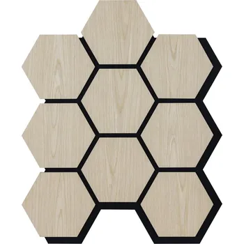 Obklad Akustický panel Hexagon 79,8×66 cm - Dub světlý cena za kus