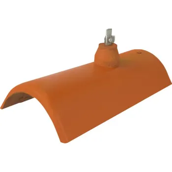 Hřebenáč hromosvodový Bramac Novo s příchytkou cihlově červená