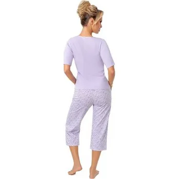 Dámské pyžamo Dámské 3/4 pyžamo Donna Fiorella - bavlna Světle fialová M(38)